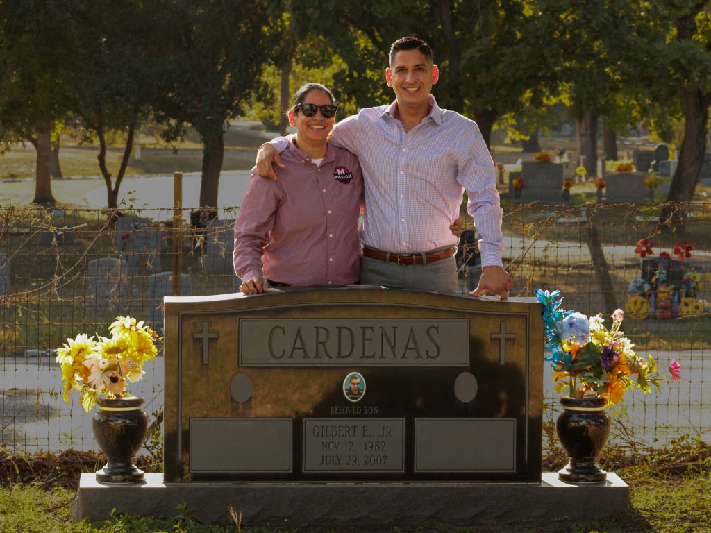 Marcus Cardenas with his brother